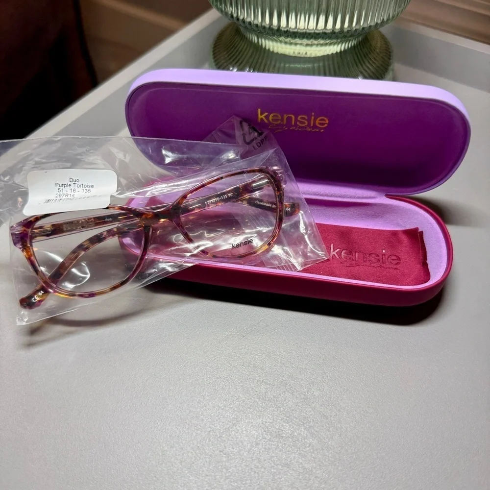 KENSIE DUO Women's Multicolor Tortoise Eyeglass Demo Frames 51-16-135 NWT